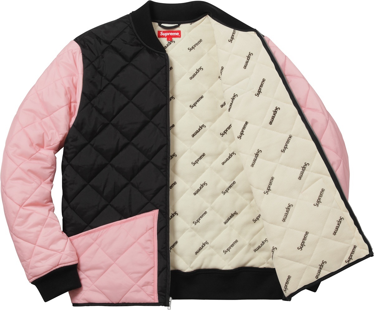 Color Blocked Quilted Jacket view 4